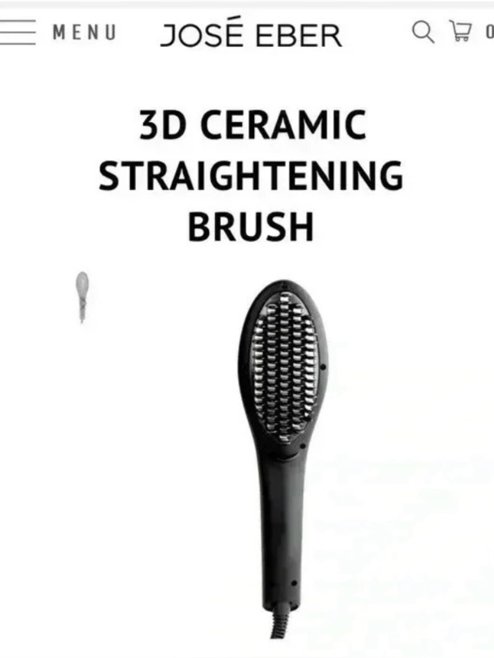 💚 JOSE EBER Digital Straightening Brush